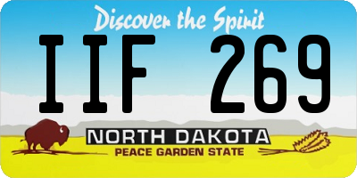 ND license plate IIF269