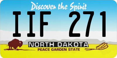 ND license plate IIF271