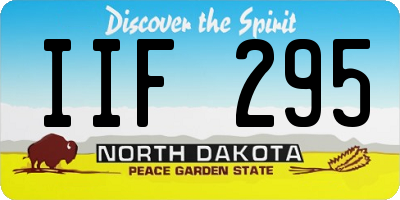 ND license plate IIF295