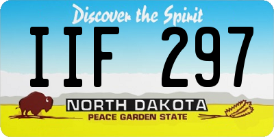 ND license plate IIF297