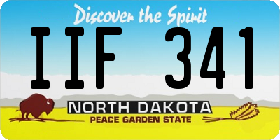 ND license plate IIF341
