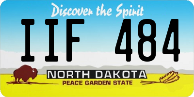 ND license plate IIF484