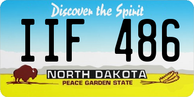 ND license plate IIF486
