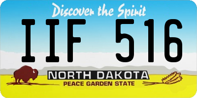 ND license plate IIF516