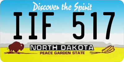 ND license plate IIF517