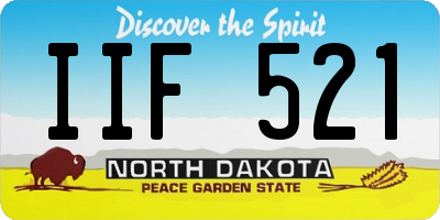 ND license plate IIF521