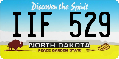 ND license plate IIF529