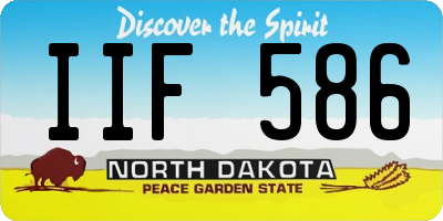 ND license plate IIF586