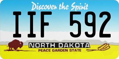 ND license plate IIF592