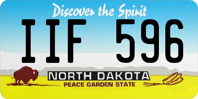 ND license plate IIF596