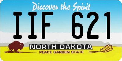 ND license plate IIF621