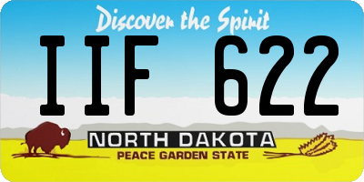 ND license plate IIF622
