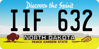 ND license plate IIF632