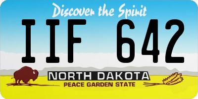 ND license plate IIF642