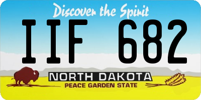 ND license plate IIF682