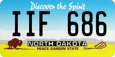ND license plate IIF686