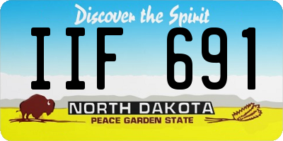 ND license plate IIF691