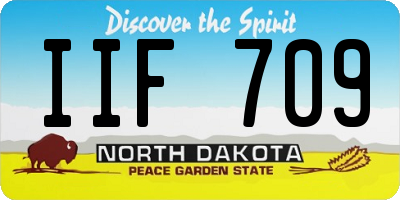 ND license plate IIF709