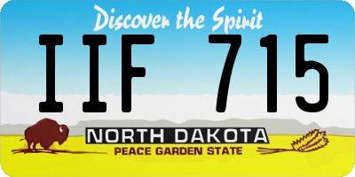ND license plate IIF715