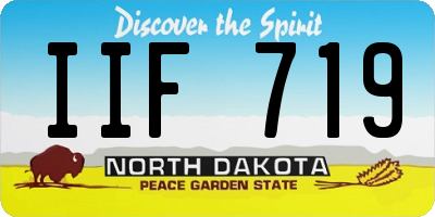 ND license plate IIF719