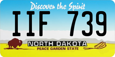 ND license plate IIF739
