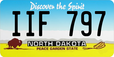ND license plate IIF797