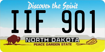 ND license plate IIF901
