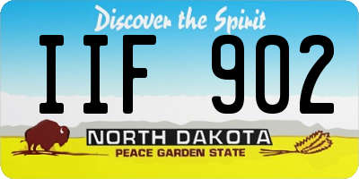 ND license plate IIF902