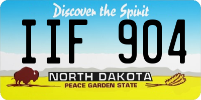 ND license plate IIF904