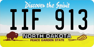 ND license plate IIF913