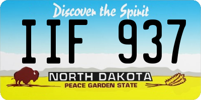 ND license plate IIF937