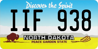 ND license plate IIF938