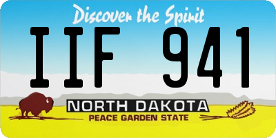 ND license plate IIF941