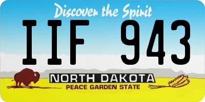 ND license plate IIF943