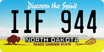 ND license plate IIF944