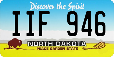 ND license plate IIF946