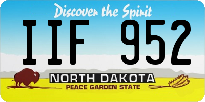 ND license plate IIF952