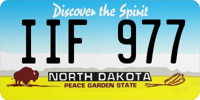ND license plate IIF977