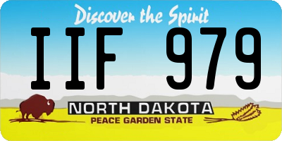 ND license plate IIF979