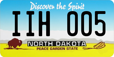ND license plate IIH005