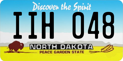 ND license plate IIH048