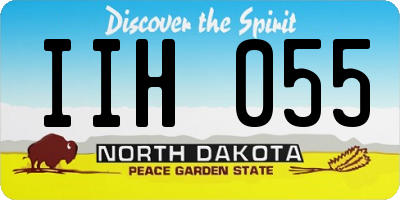 ND license plate IIH055