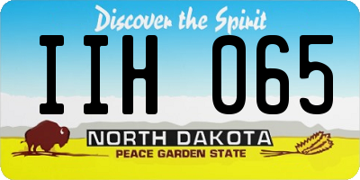 ND license plate IIH065