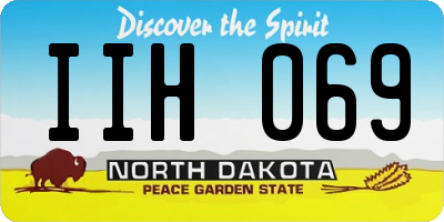 ND license plate IIH069
