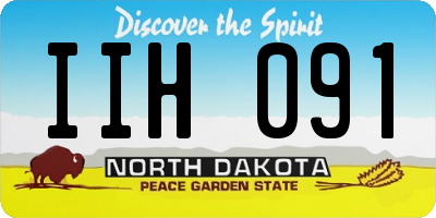 ND license plate IIH091
