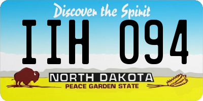 ND license plate IIH094