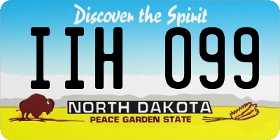 ND license plate IIH099