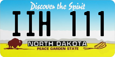 ND license plate IIH111