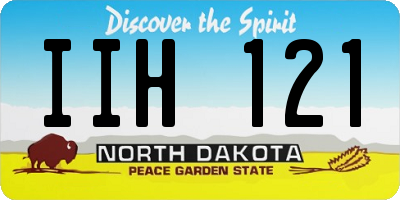 ND license plate IIH121