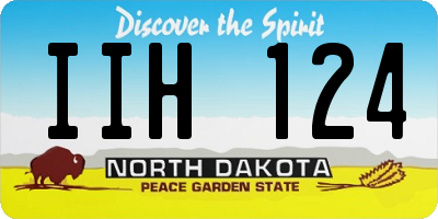 ND license plate IIH124